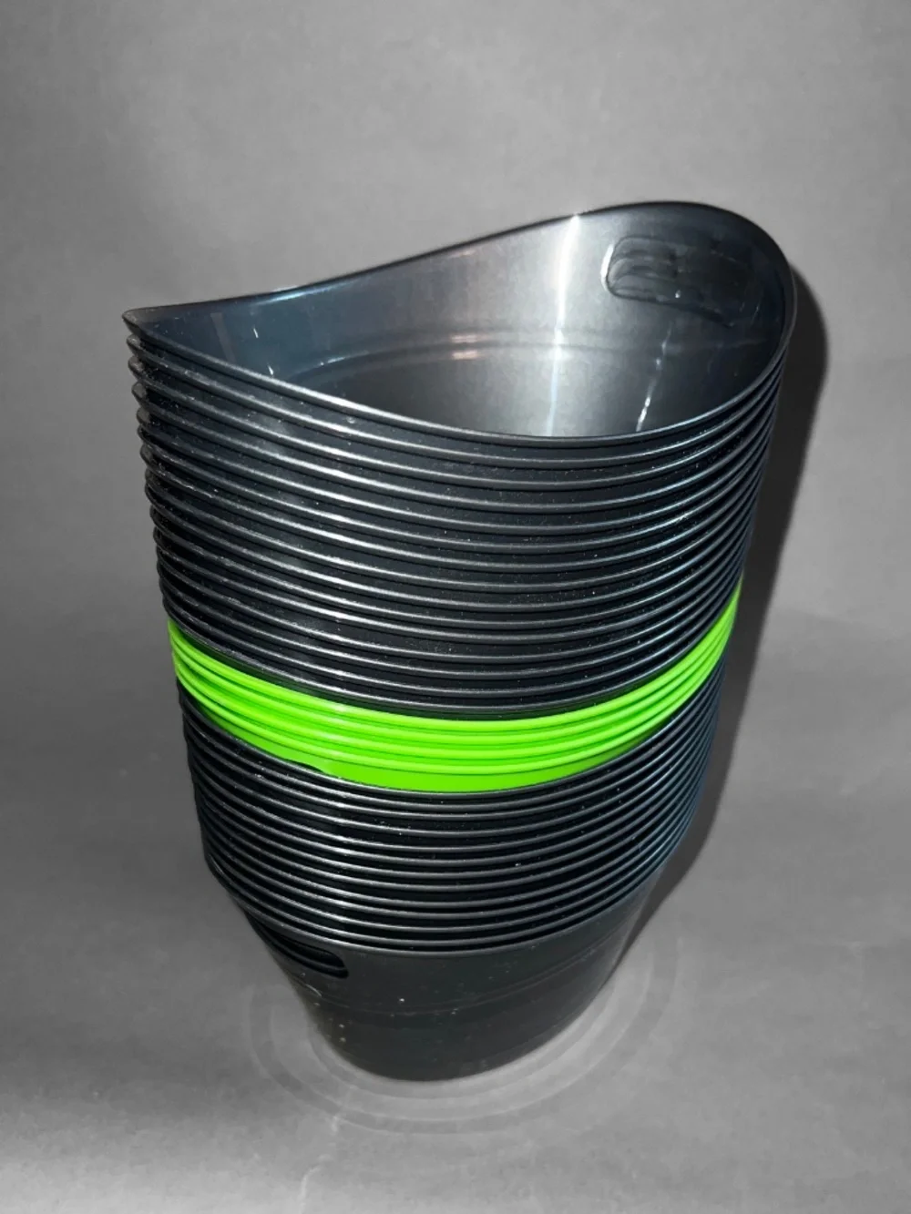 32 Gray & Green Mini Baskets
